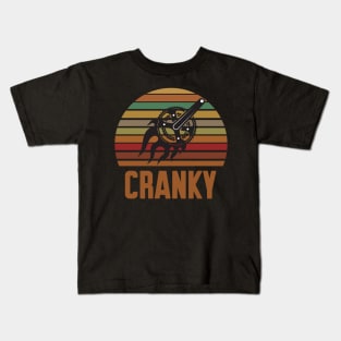 Bicycle Cranky Retro Vintage Kids T-Shirt